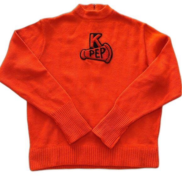 1960’s Cheerleader Sweater Vintage Kandel Knitting Mills Portland Medium Top - Picture 8 of 8